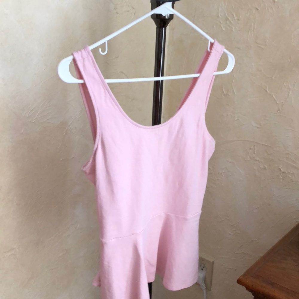 Open back peplum